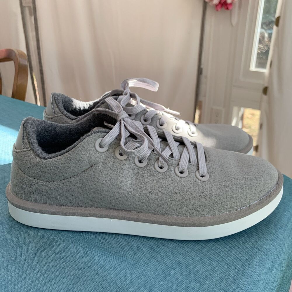 Allbirds Wool Pipers WP Women’s 9 Gray White Running Sneakers Shoes Casual